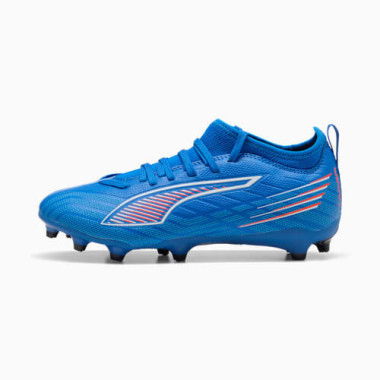 ULTRA 6 MATCH FG/AG Football Boots Youth in Ultra Blue/White/Glowing Red, Size 11, Textile by PUMA Shoes