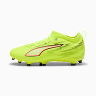 Detailed information about the product ULTRA 6 MATCH FG/AG Football Boots Youth in Yellow Alert/Black/Glowing Red, Size 1, Textile by PUMA Shoes