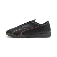 Detailed information about the product ULTRA PLAY IT Unisex Football Boots in Black/Copper Rose, Size 14, Textile by PUMA