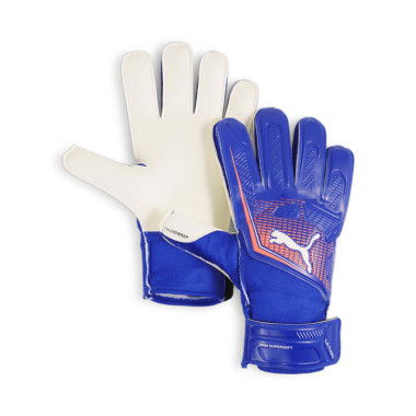 ULTRA PLAY RC Goalkeeper Gloves in Lapis Lazuli/Sunset Glow, Size 8, Latex by PUMA