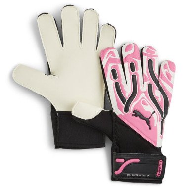 ULTRA Play RC Goalkeeper Gloves in Poison Pink/White/Black, Size 10, Latex by PUMA