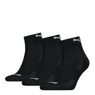 Detailed information about the product Unisex Cushioned Quarter Socks 3 pack in Black, Size 10