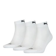 Detailed information about the product Unisex Cushioned Quarter Socks 3 pack in White, Size 10