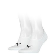 Detailed information about the product Unisex High-Cut Footie Socks - 2 Pack in White, Size 10