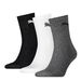 Unisex Short Crew Socks 3 Pack in grey/white/black, Size 3.5. Available at Puma for $25.00