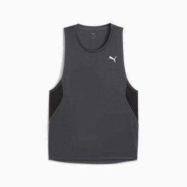 VELOCITY Men's Running Tank Top in Dusky Gray, Size Small, Polyester by PUMA