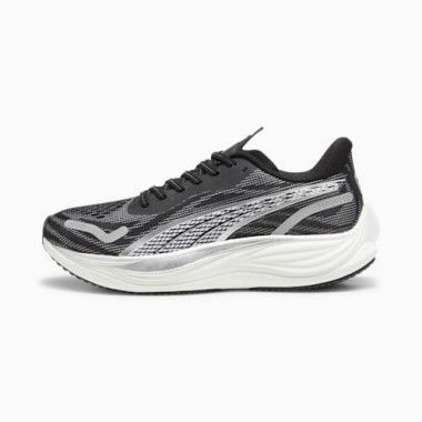 VELOCITY NITROâ„¢ 3 Running Shoes Men in Black/White/Silver, Size 7, Textile by PUMA Shoes