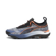 Detailed information about the product Voyage NITROâ„¢ 3 Men's Trail Running Shoes in Inky Blue/Black/Neon Sun, Size 7.5 by PUMA Shoes