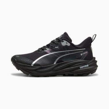 Voyage NITROâ„¢ 4 GTX Trail Running Shoes Women in Black/Silver, Size 5.5 by PUMA Shoes