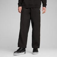 Detailed information about the product WARDROBE ESS Relaxed Men's Cargo Pants in Black, Size Small, Polyester by PUMA