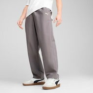 Detailed information about the product WARDROBE ESS Relaxed Men's Pants in Cast Iron, Size Small, Polyester by PUMA