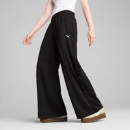 Detailed information about the product WARDROBE ESS Women's Low Rise Popper Pants in Black, Size Small, Polyester by PUMA