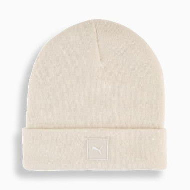 WARDROBE ESSENTIALS High Crown Beanie in Alpine Snow, Acrylic by PUMA