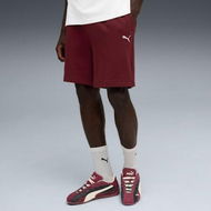 Detailed information about the product WARDROBE ESSENTIALS Men's Relaxed Shorts 7 in Ruby Shimmer, Size Small, Cotton by PUMA
