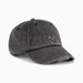 WARDROBE ESSENTIALS Metal Dad Cap in Black, Cotton by PUMA. Available at Puma for $40.00