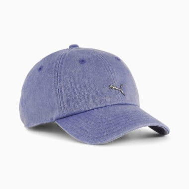 WARDROBE ESSENTIALS Metal Dad Cap in Blue Crystal, Cotton by PUMA