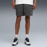 Detailed information about the product WARDROBE ESSENTIALS Relaxed Men's Cargo Shorts 6 Pants in Dusky Gray, Size Small, Polyester by PUMA