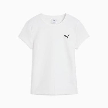 WARDROBE ESSENTIALS Ribbed Slim Women's T