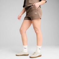 Detailed information about the product WARDROBE ESSENTIALS Women's 4 Shorts in Totally Taupe, Size XS, Cotton by PUMA