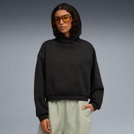 Detailed information about the product WARDROBE ESSENTIALS Women's Oversized Hoodie in Black, Size XS, Cotton/Polyester by PUMA