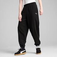 Detailed information about the product WARDROBE ESSENTIALS Women's Relaxed Sweatpants in Black, Size Small, Cotton by PUMA