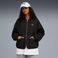 Detailed information about the product WARDROBE ESSENTIALS Women's Reversible Liner Jacket in Black, Size Medium, Polyester/Elastane by PUMA