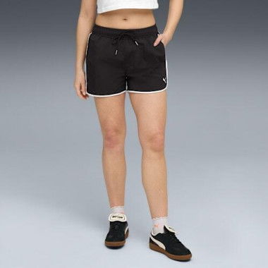 WARDROBE ESSENTIALS Women's Woven 3 Shorts in Black, Size XS, Polyester by PUMA