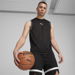 Winning Shot Men's Mesh Basketball Tank Top in Black, Size Small, Polyester by PUMA. Available at Puma for $45.00