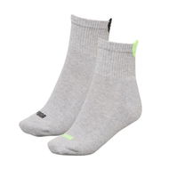 Detailed information about the product Women's Heart Short Crew Socks 2-pack in Grey Combo, Size 5