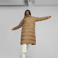 Detailed information about the product Women's Long Hooded Down Coat in Toasted, Size Large, Nylon by PUMA