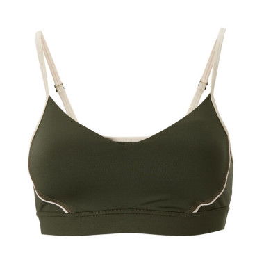 Women's Low Impact Sports Bra in Green Moss, Size XS by PUMA