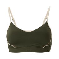 Detailed information about the product Women's Low Impact Sports Bra in Green Moss, Size XS by PUMA