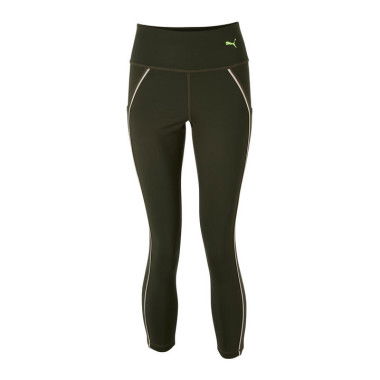 Women's Piping Detail Leggings in Green Moss, Size Small by PUMA