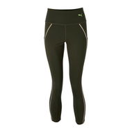 Detailed information about the product Women's Piping Detail Leggings in Green Moss, Size Small by PUMA