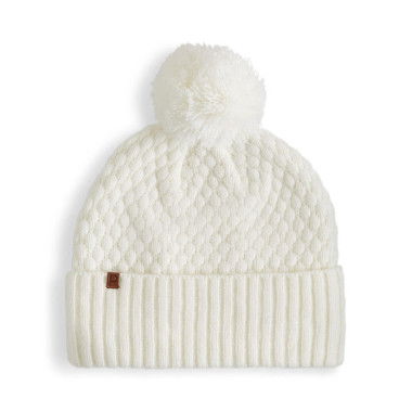 WRMLBL Women's Golf Pom Beanie in Warm White, Polyester by PUMA