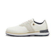 Detailed information about the product x Arnold Palmer Avant Men's Golf Shoes in Warm White/Deep Navy/Pale Pink, Size 7, Synthetic by PUMA Shoes