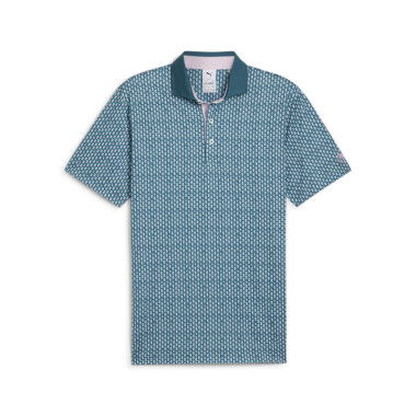 x Arnold Palmer Iced Tea Men's Polo Top in Cold Green, Size Medium, Polyester/Elastane by PUMA