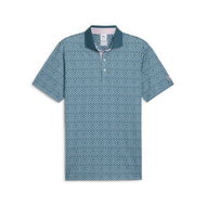 Detailed information about the product x Arnold Palmer Iced Tea Men's Polo Top in Cold Green, Size Medium, Polyester/Elastane by PUMA