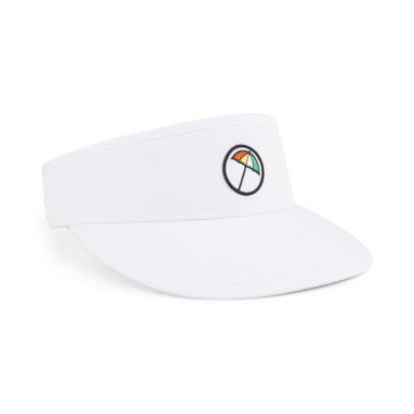 x Arnold Palmer Tech Visor in White Glow, Polyester by PUMA