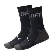 Detailed information about the product x BFT Cushioned Socks (2 Pairs) Unisex in Black, Size 7