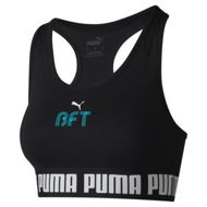 Detailed information about the product x BFT Mid Impact Training Bra in Black/Bft, Size Medium by PUMA