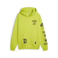 Detailed information about the product x DEXTER'S LABORATORY Men's Basketball Hoodie in Lime Pow, Size Medium, Cotton by PUMA