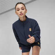 Detailed information about the product x First Mile Women's Running Jacket in Club Navy, Size Large, Polyester/Elastane by PUMA