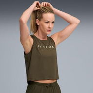 Detailed information about the product x HYROX CLOUDSPUN ThermoAdapt Women's Crop Tank Top in Dark Olive, Size XS, Polyester/Lyocell/Elastane by PUMA