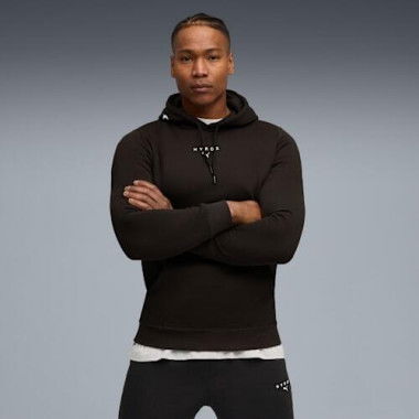 x HYROX Heavyweight Men's Hoodie in Black, Size 2XL, Cotton/Polyester by PUMA
