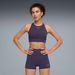 x HYROX SHAPELUXE Women's High Neck Bra in Deep Plum, Size Medium, Polyester/Elastane by PUMA. Available at Puma for $80.00