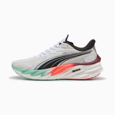 x HYROX Velocity NITROâ„¢ 4 Running Shoes Women in White/Mint Melt/Glowing Red, Size 7 by PUMA Shoes