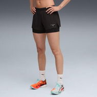 Detailed information about the product x HYROX Women's 2in1 Shorts in Black, Size Small, Polyester/Elastane by PUMA