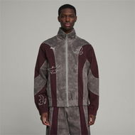 Detailed information about the product x KidSuper Men's Track Jacket in Aubergine, Size Medium, Polyester/Cotton by PUMA