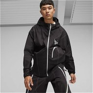 Detailed information about the product x LAMELO BALL Toxic Men's Basketball Dime Jacket in Black, Size Medium, Cotton/Nylon/Elastane by PUMA